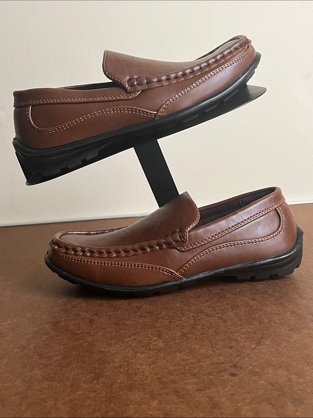 Deer Stags Booster Kids' Brown Moccasin Slip-On Loafers Size 13M NWOB